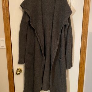 Cashmere long hooded cardigan from Black Goat